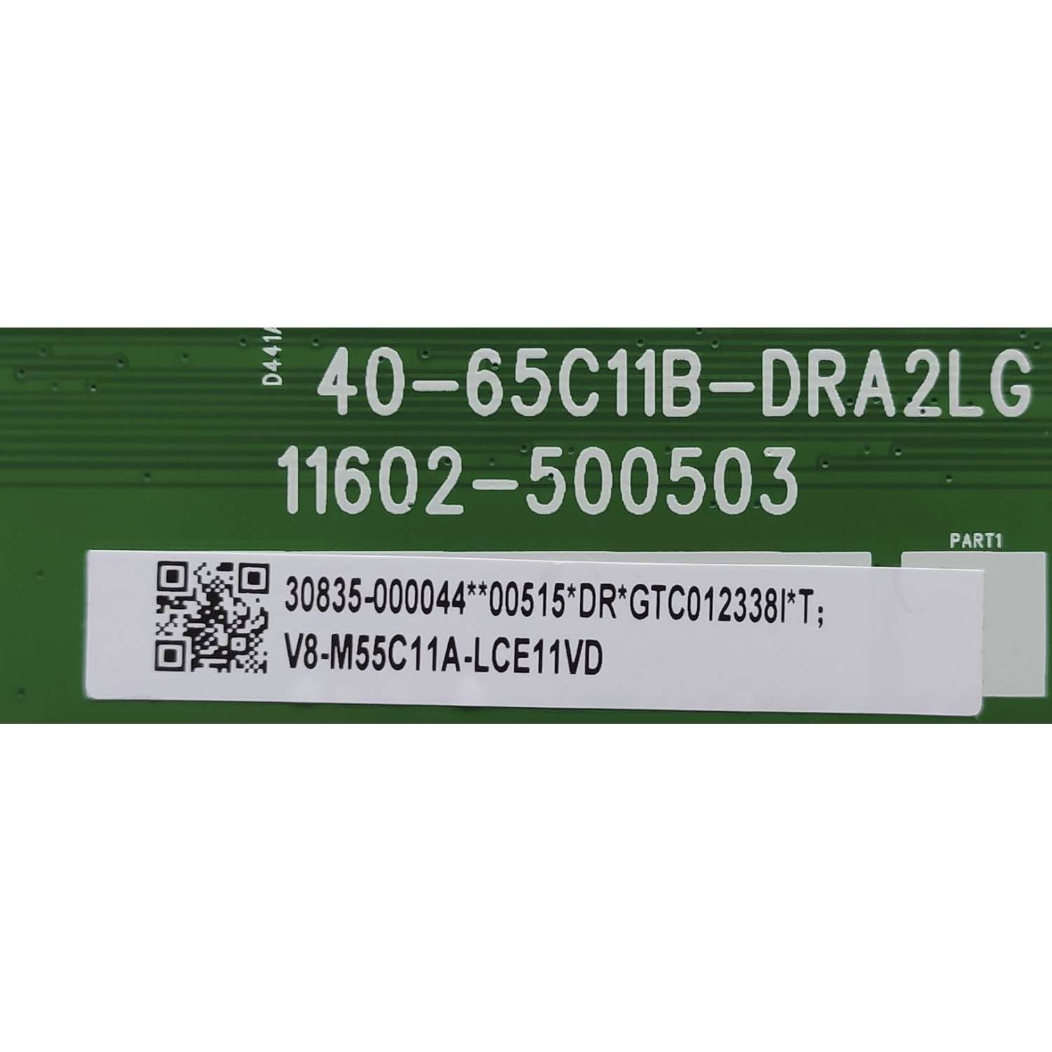 LED DRIVER PARA TV TCL / NUMERO DE PARTE 30835-000044 / 40-65C11B-DRA2LG / 11602-500503 / GTC012338I / V8-M55C11A-LCE11VD / DISPLAY ST6451D08-2 VER.2.1 / MODELO 65R655	 - Imagen 2